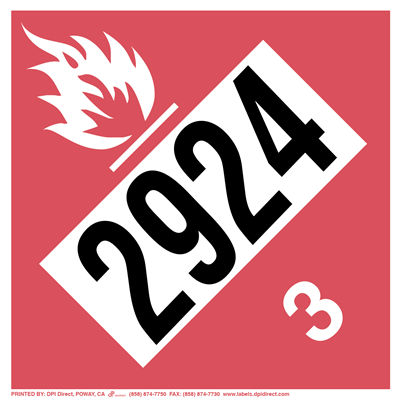 Flammable 3 (2924) - (25 /Pack) 