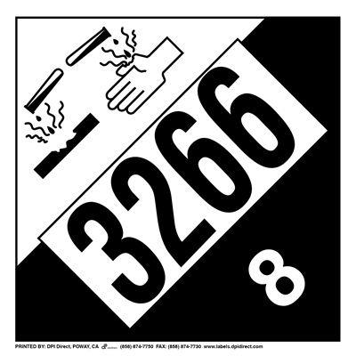 Corrosive 8 (3266) - (25 /Pack)