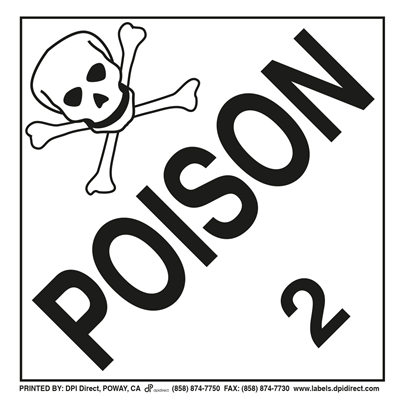 Poison Gas 2 Worded - (25 /Pack)