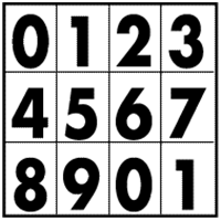 Number Labels For Placards/Orange Panels