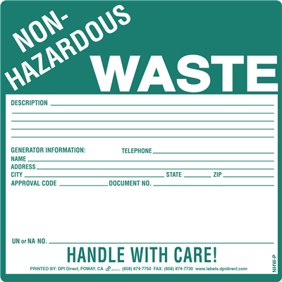 Non-Hazardous Waste - 6x6 