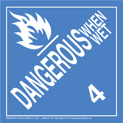 Dangerous When Wet 4 Worded - (25 /Pack) 