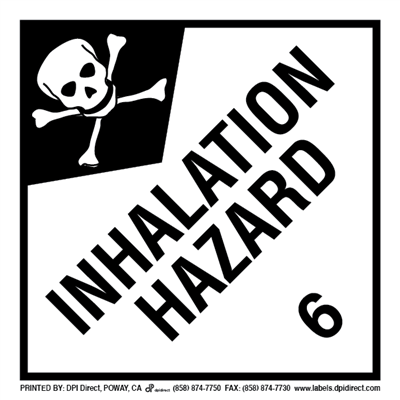 Inhalation Hazard 6 - (500 /Roll)