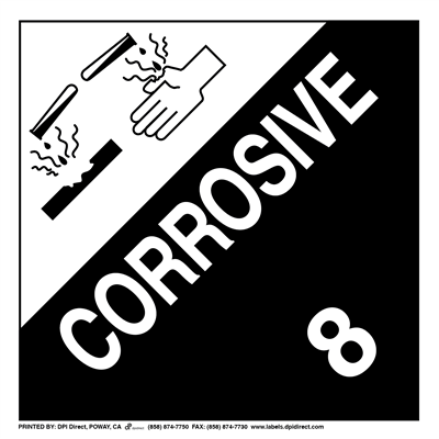 Corrosive 8 Worded - (25 /Pack)