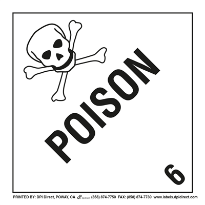 Poison 6 Worded - (25 /Pack)