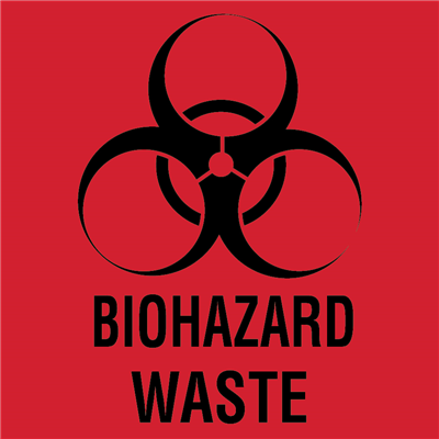 Biohazard Waste - 6x6 - (500 /Roll)