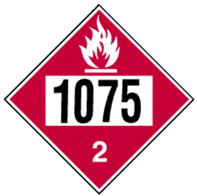 Flammable Gas 2 (1075) - (25 /Pack) 