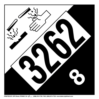 Corrosive 8 (3262) - (25 /Pack) 